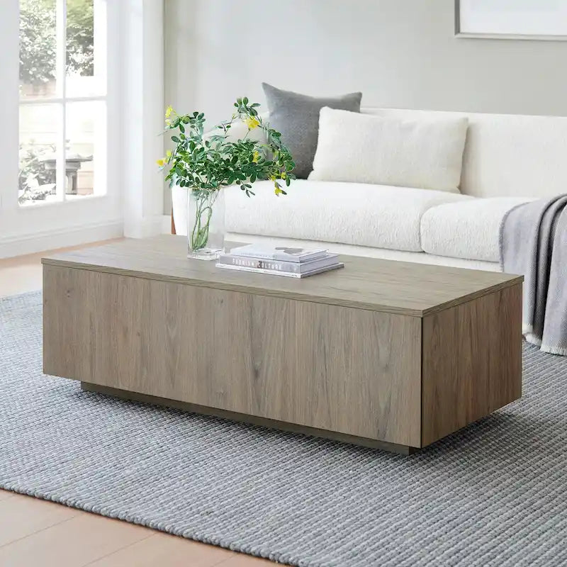 Table basse rectangulaire de 122 cm de large - 120,6 cm de large