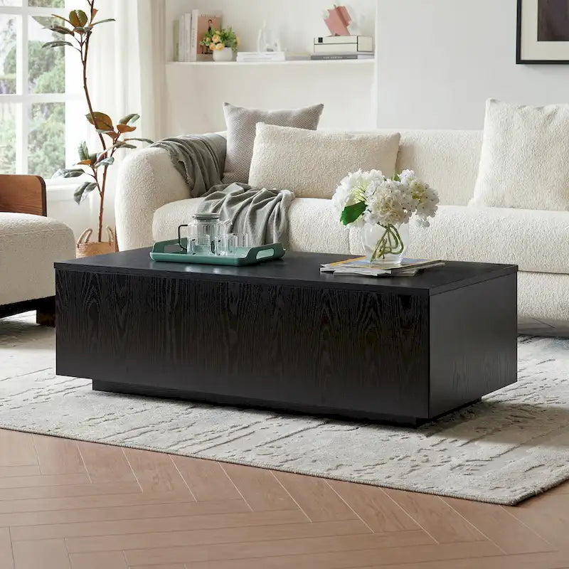 Table basse rectangulaire de 122 cm de large - 120,6 cm de large