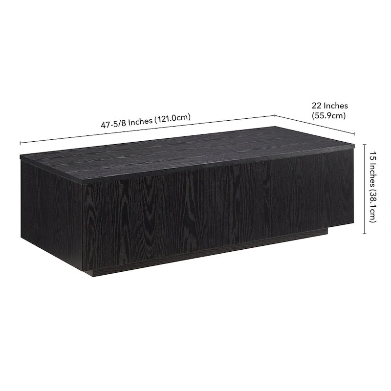 Table basse rectangulaire de 122 cm de large - 120,6 cm de large