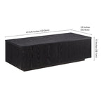 Table basse rectangulaire de 122 cm de large - 120,6 cm de large