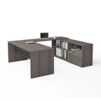 Bureau en U i3 Plus avec deux tiroirs