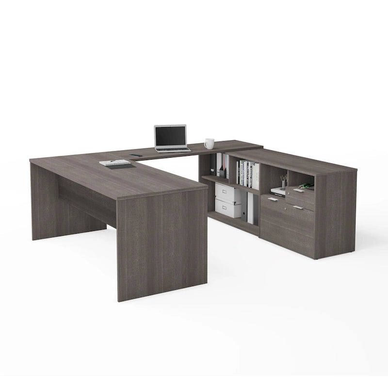 Bureau en U i3 Plus avec deux tiroirs