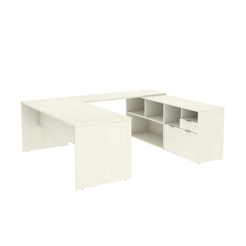 Bureau en U i3 Plus avec deux tiroirs