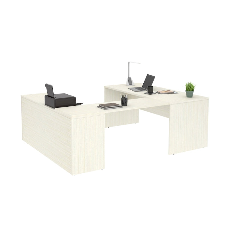 Bureau en U i3 Plus avec deux tiroirs