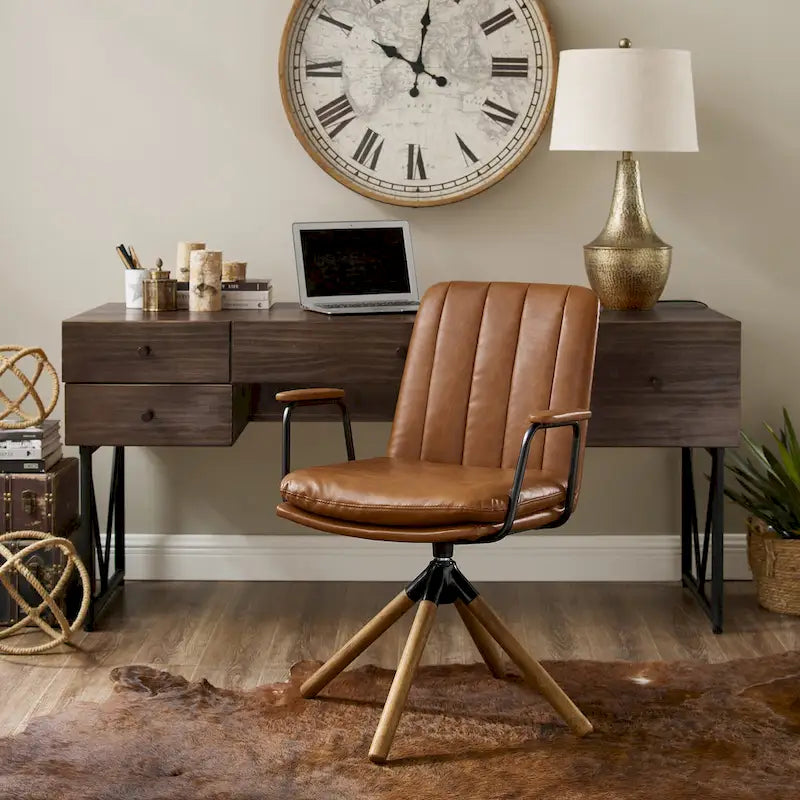 Chaise de bureau pivotante de style Mid-century