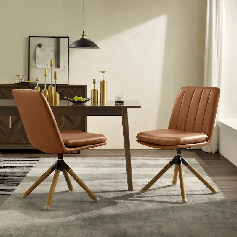 Chaise de bureau pivotante de style Mid-century