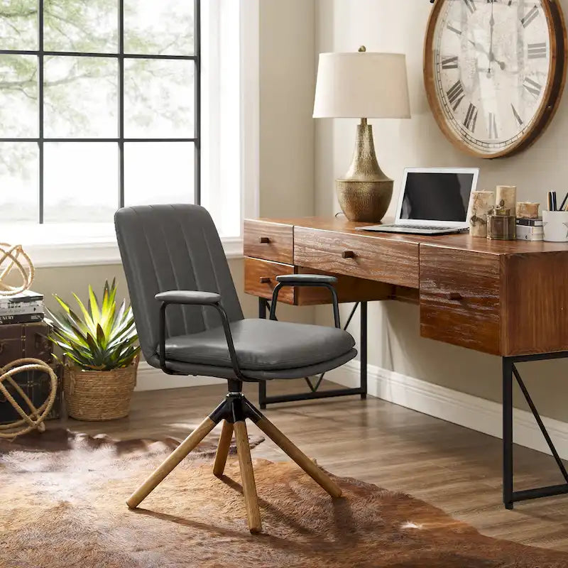 Chaise de bureau pivotante de style Mid-century