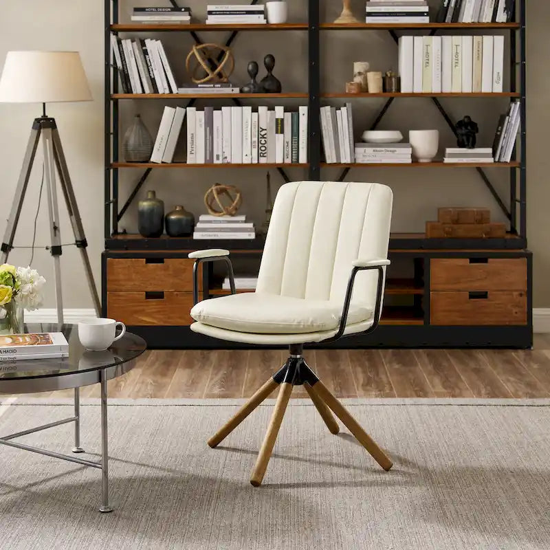 Chaise de bureau pivotante de style Mid-century