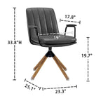 Chaise de bureau pivotante de style Mid-century