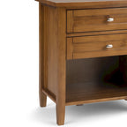 Table de chevet transitionnelle Norfolk de 24 pouces de large