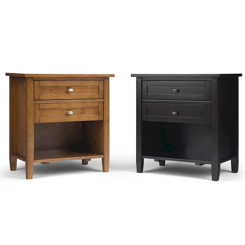 Table de chevet transitionnelle Norfolk de 24 pouces de large