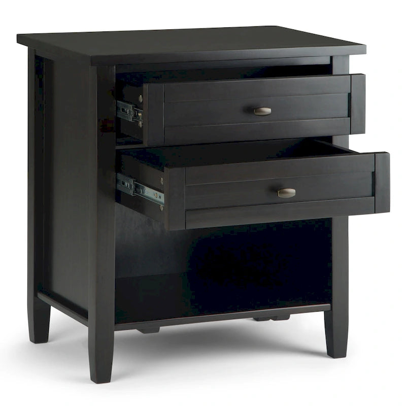 Table de chevet transitionnelle Norfolk de 24 pouces de large