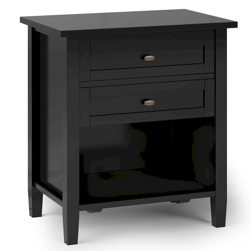 Table de chevet transitionnelle Norfolk de 24 pouces de large