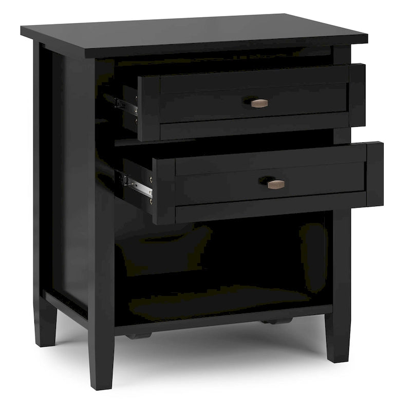 Table de chevet transitionnelle Norfolk de 24 pouces de large