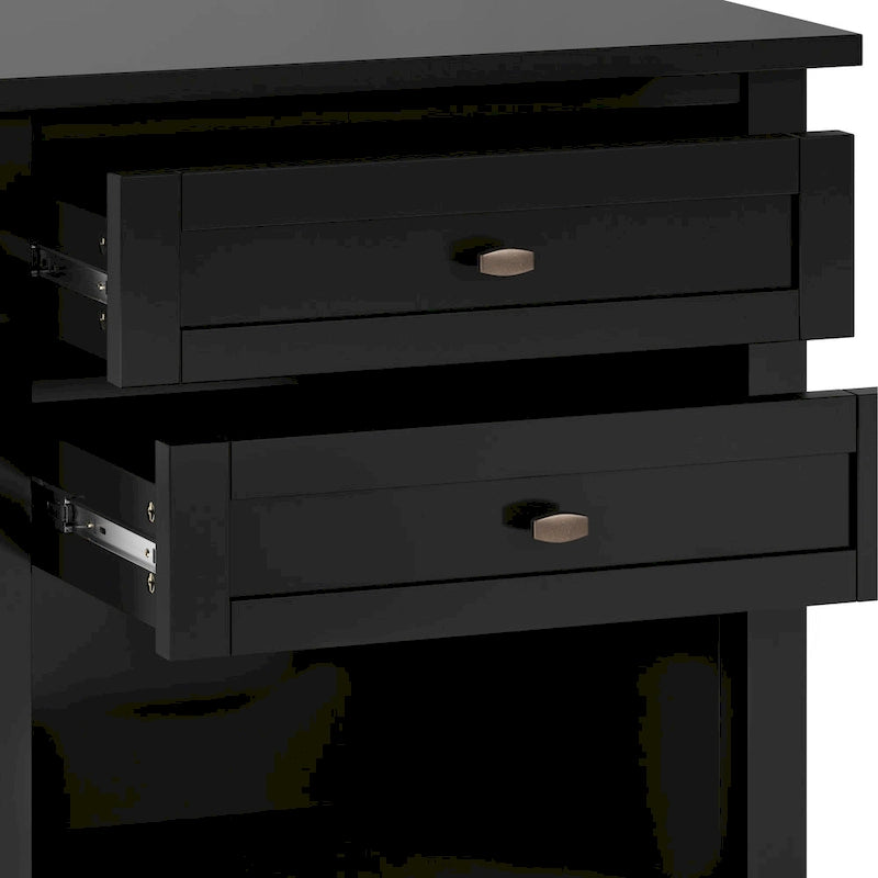 Table de chevet transitionnelle Norfolk de 24 pouces de large