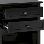 Table de chevet transitionnelle Norfolk de 24 pouces de large