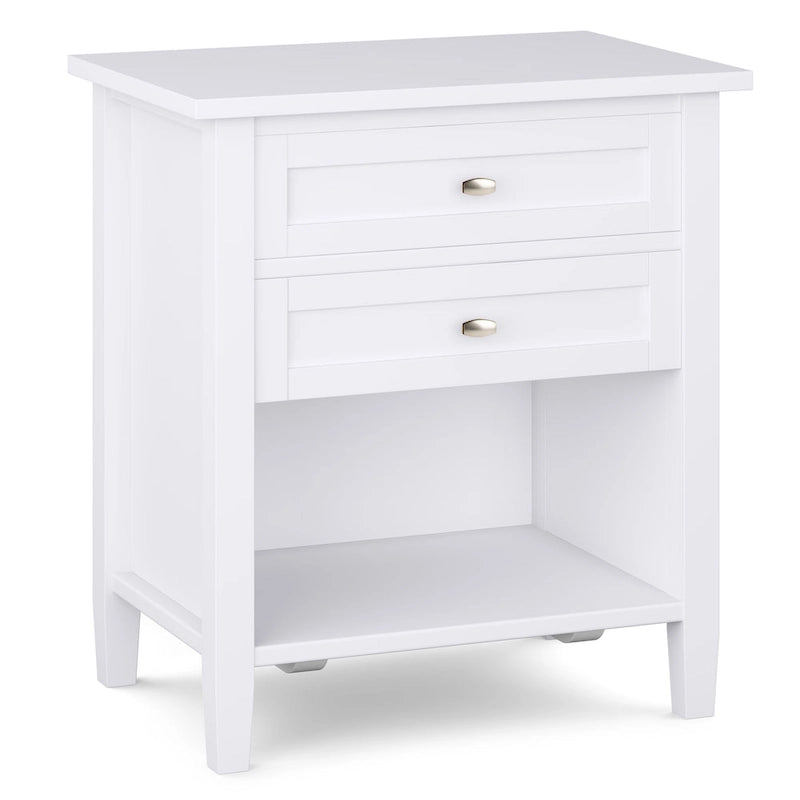 Table de chevet transitionnelle Norfolk de 24 pouces de large