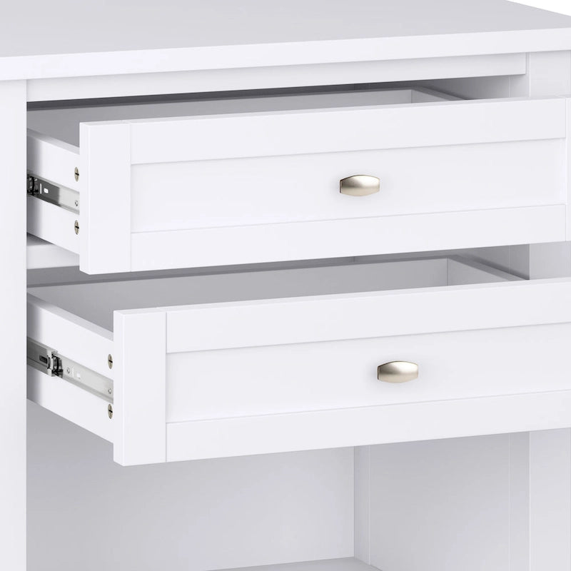 Table de chevet transitionnelle Norfolk de 24 pouces de large