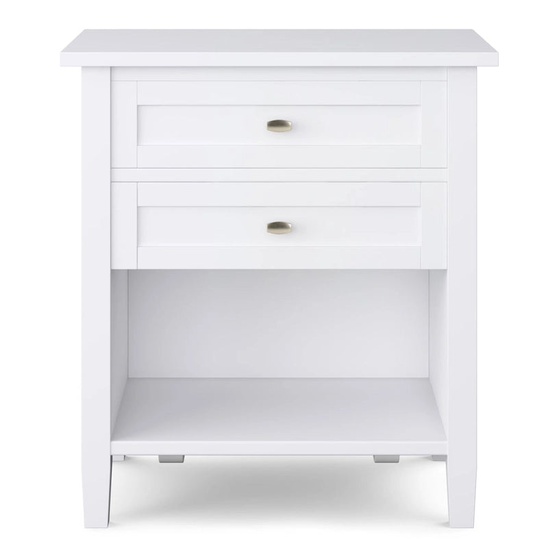 Table de chevet transitionnelle Norfolk de 24 pouces de large