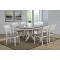  Avalon 7-piece Dining Set in Ash and Stormy White