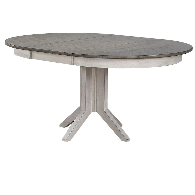 Table à manger 6 chaises en Frêne et Blanc Orageux