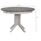 Table à manger 6 chaises en Frêne et Blanc Orageux