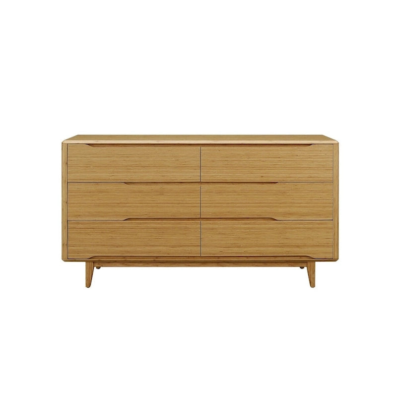 Chambre queen avec commode en bois doré