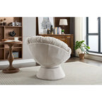 Fauteuil pivotant surdimensionné, Fauteuil pivotant à 360°, Fauteuil Papasan pour salon et chambre à coucher