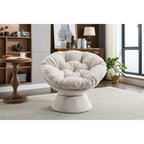Fauteuil pivotant surdimensionné, Fauteuil pivotant à 360°, Fauteuil Papasan pour salon et chambre à coucher