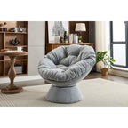 Fauteuil pivotant surdimensionné, Fauteuil pivotant à 360°, Fauteuil Papasan pour salon et chambre à coucher