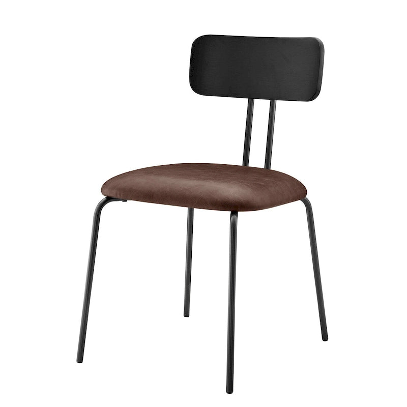Chaise de salle à manger en cuir PU