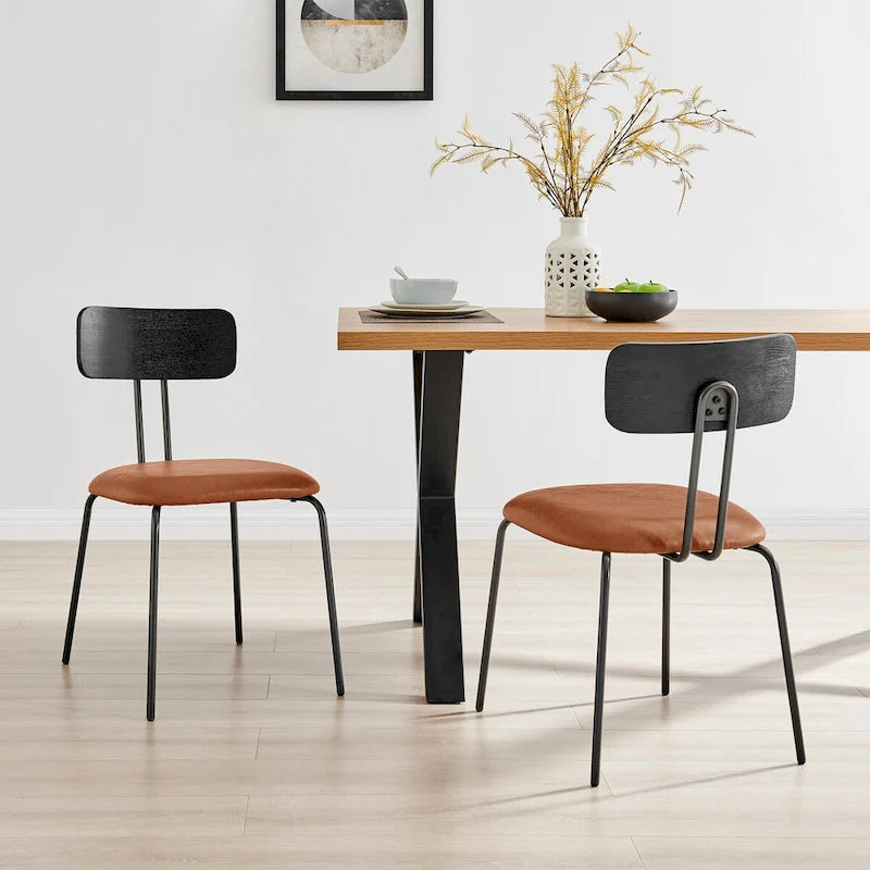 Chaise de salle à manger en cuir PU