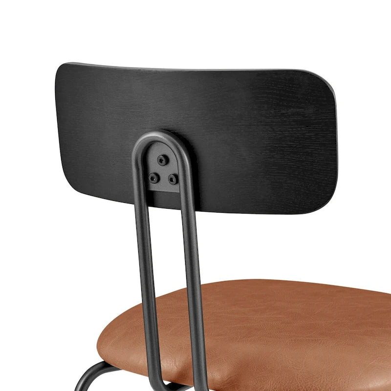 Chaise de salle à manger en cuir PU