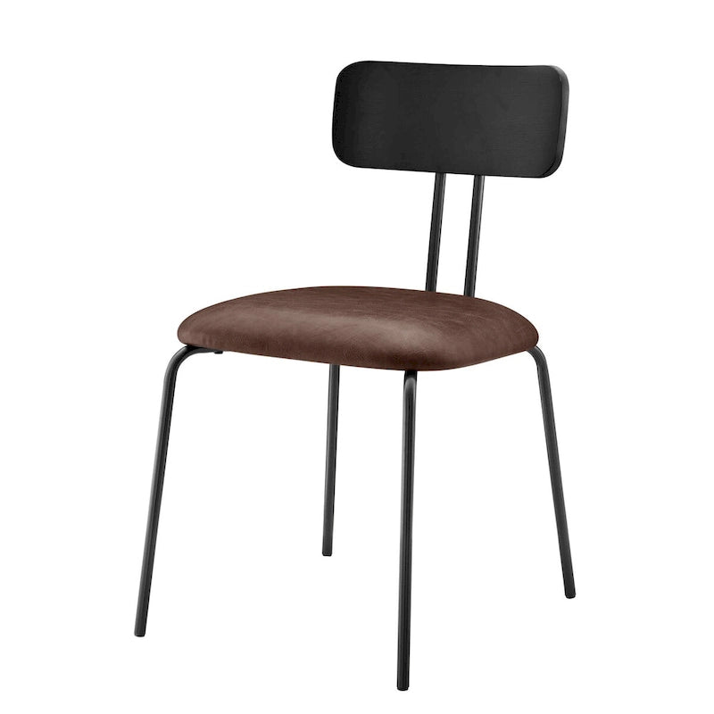 Chaise de salle à manger en cuir PU