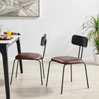 Chaise de salle à manger en cuir PU