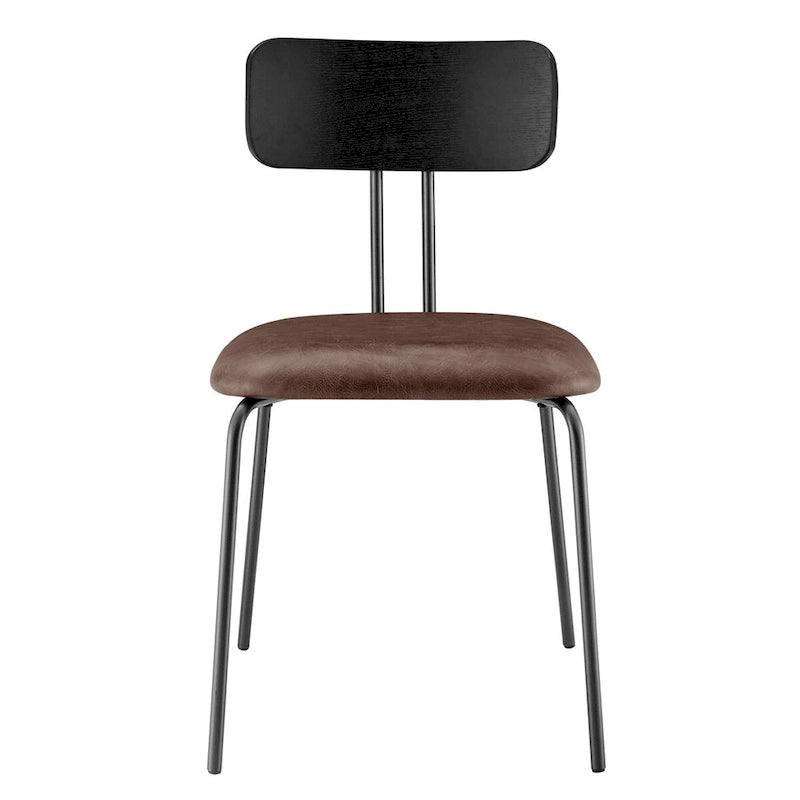 Chaise de salle à manger en cuir PU