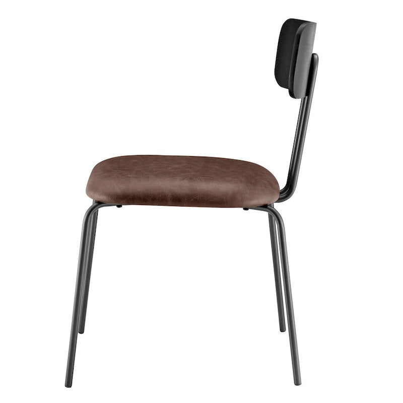 Chaise de salle à manger en cuir PU