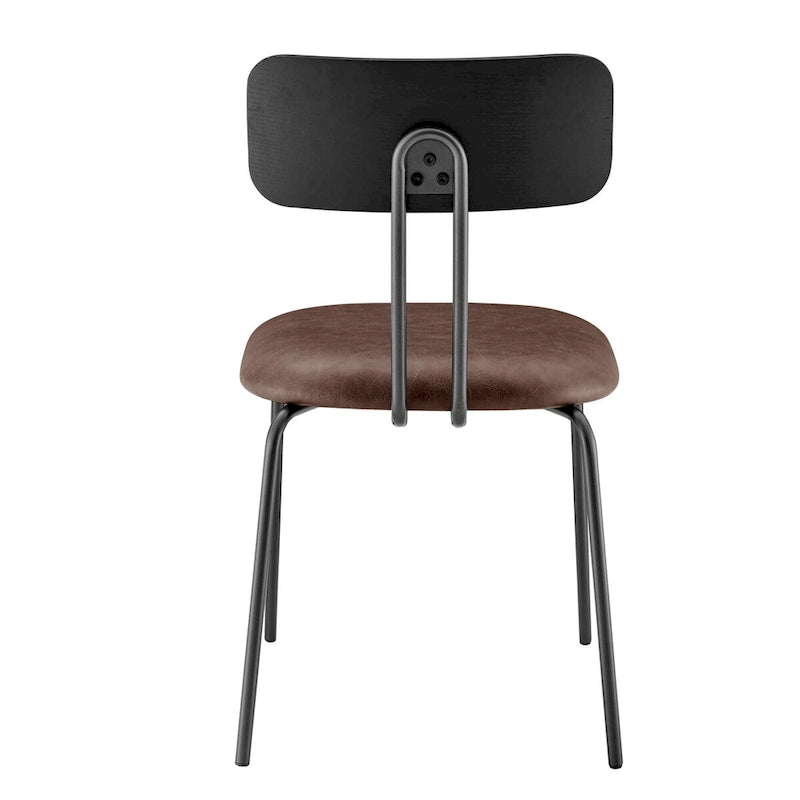 Chaise de salle à manger en cuir PU
