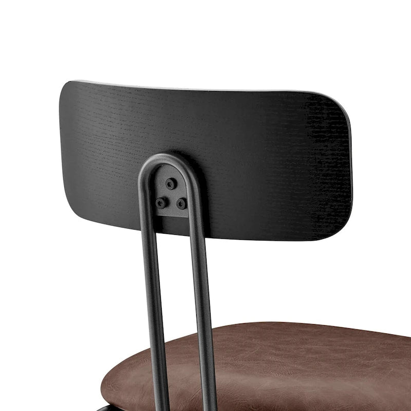 Chaise de salle à manger en cuir PU
