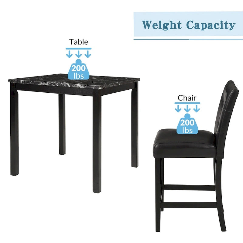Table de cuisine avec 4 chaises