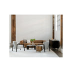 Table d'appoint en aluminium de style tambour rustique - 19L x 19P x 18H
