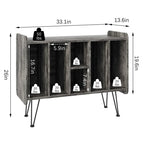 Meuble de rangement pour grands disques vinyles – 13.6P x 33.1L x 26H