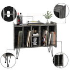 Meuble de rangement pour grands disques vinyles – 13.6P x 33.1L x 26H