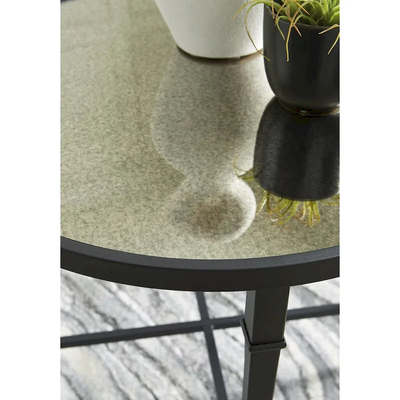 Table d'appoint noire - 66L x 66P x 66H