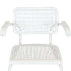 Fauteuil Cesca Cane Cantilever avec Cadre en Acier Blanc