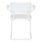 Fauteuil Cesca Cane Cantilever avec Cadre en Acier Blanc