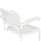 Fauteuil Cesca Cane Cantilever avec Cadre en Acier Blanc