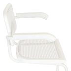 Fauteuil Cesca Cane Cantilever avec Cadre en Acier Blanc