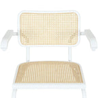 Fauteuil Cesca Cane Cantilever avec Cadre en Acier Blanc