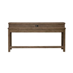 Console en bois patiné Toffee avec 4 tables d'appoint